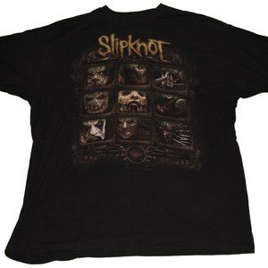 Slipknot Faces Graphic Band T Shirt